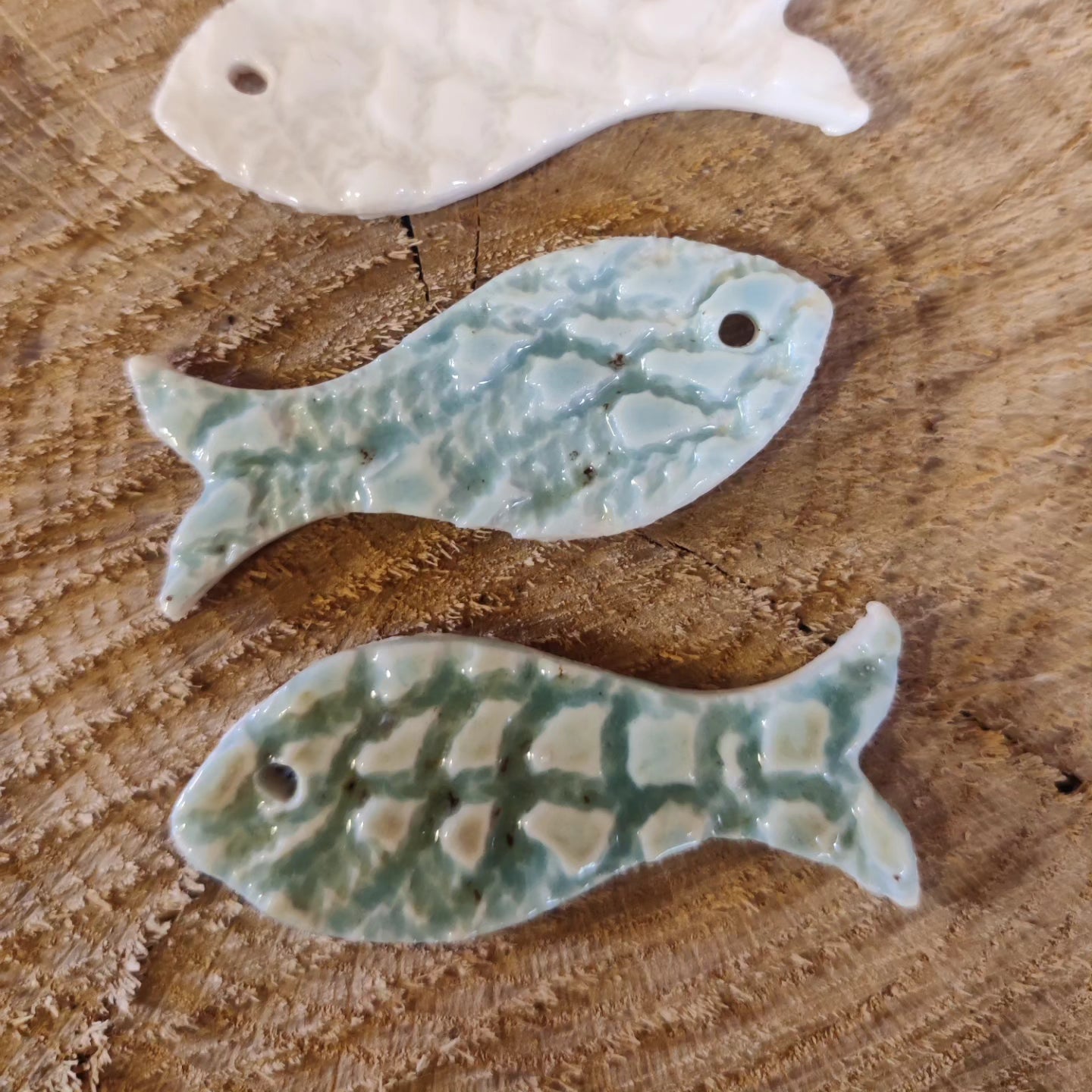 Porcelæn fiske ophæng